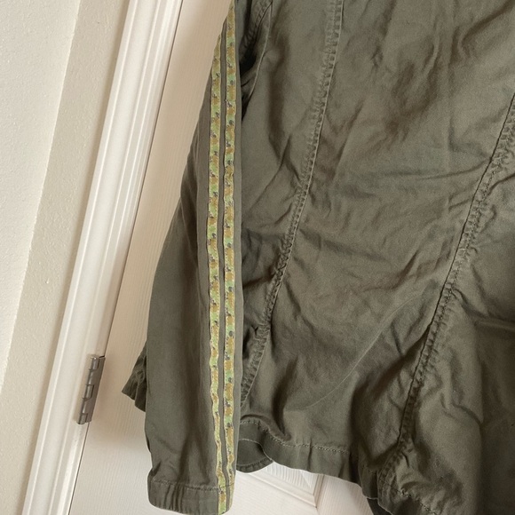 Anthropologie Stitch's Olivette Camo-Striped Utility Jacket Size Small S. - Picture 11 of 11